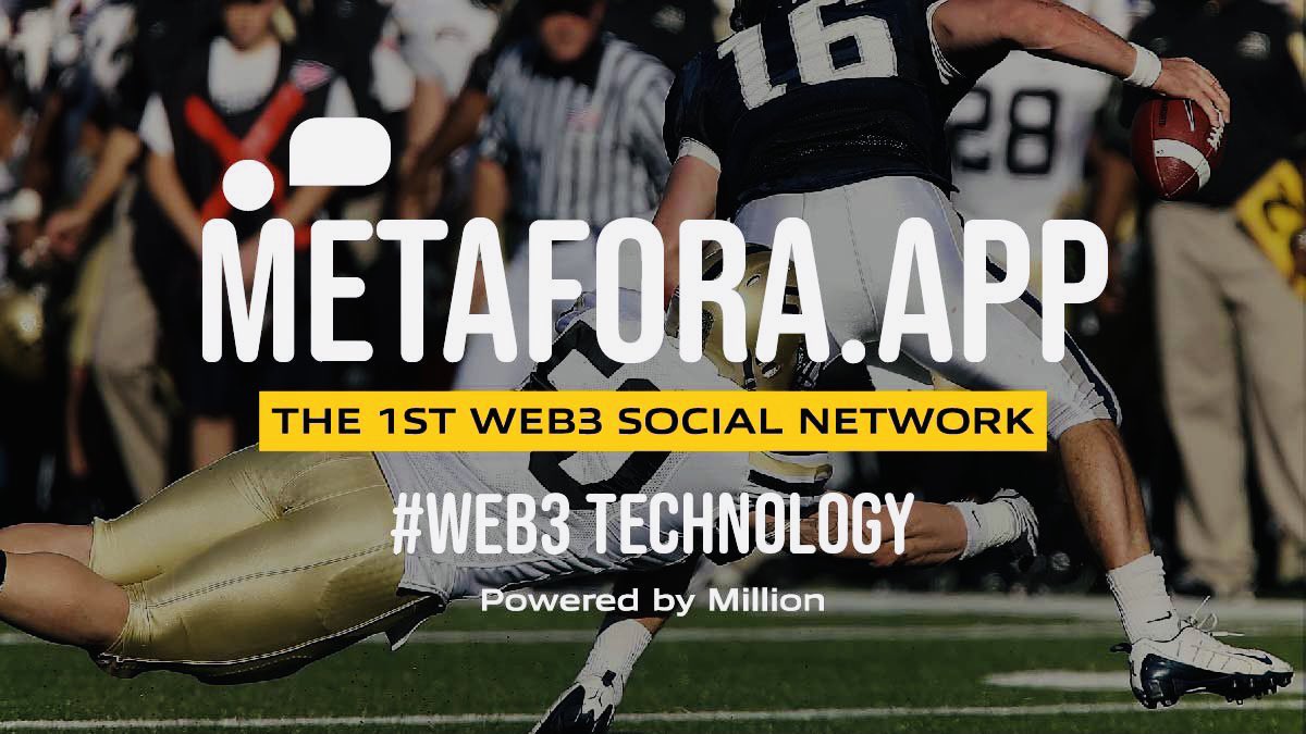 MetaforaWeb3's tweet photo. Get in the game! Metafora is the 1st Web3 social network created for the people! Crypto wallet sign-in. Meet n follow like minded ppl. Bring your game n start something cool on https://t.co/diRFYARO6O #web3 #MetaMask #Million #Crypto https://t.co/gU0gLV38JE