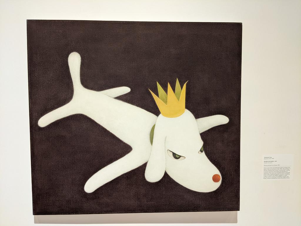 The most fun painting we saw today @DaytonArt is the 'Flying Pup King.'