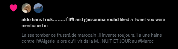 KouanePaul's tweet photo. @rochd_r @latnsa47 @Karim25481208 @toudrii1 @France24_fr @B9TPLGNbfVDICiG il s'auto like, vous êtes vraiment des sous z^hom https://t.co/BSaLUamVwB