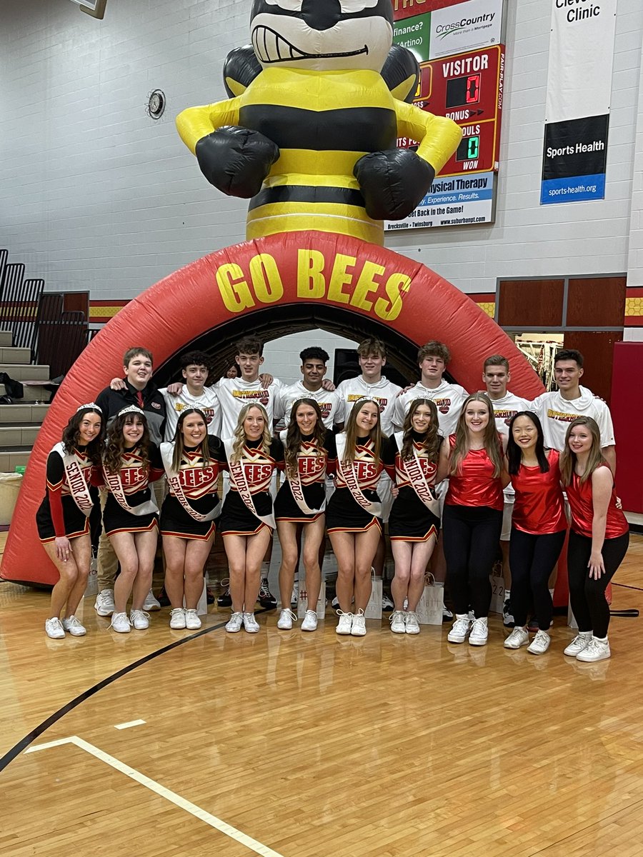 Congratulations to our Seniors from <a href="/beeshoops/">Brecksville-Broadview Hts HS Boys Hoops Program</a>, Cheerleading, &amp; Honeybees as we recognize them &amp; their families tonight on Senior Night.  Thank you for your dedication &amp; many accomplishmentsfor you certainly will #LeaveaLegacy