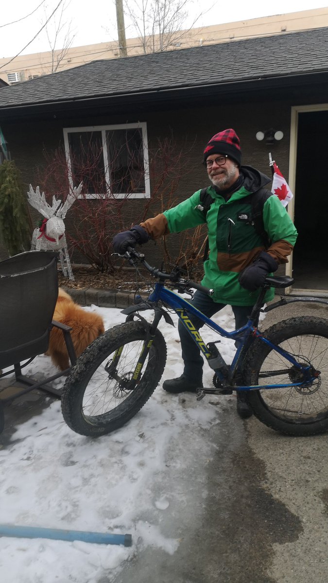 Risked my life today marching with 10,000 fringe Canadians in Calgary. No helmet!!