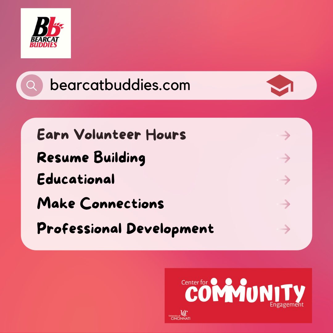 Bearcar Buddies is a powerful way to give back and provides a meaningful experience for both tutors and the children they serve👩‍🎓. It is a great addition to any resume and includes the potential for leadership development within the Lead Tutor.