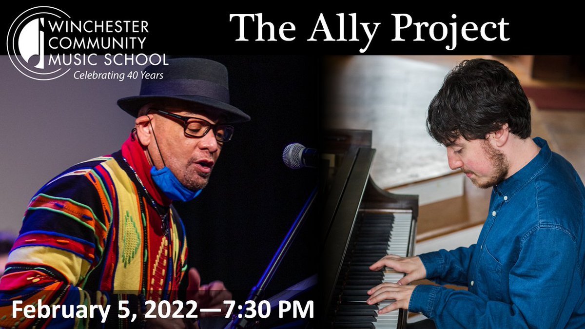 Join us TONIGHT at 7:30 for "The Ally Project", a Faculty Concert featuring WCMS jazz pianist Jonathan Fagan; Medford Poet Laureate Terry E. Carter; bassist Gregory Toro; &amp; drummer John Dalton. Full details &amp; links to the livestream here: ow.ly/u9Fv50HNrrU