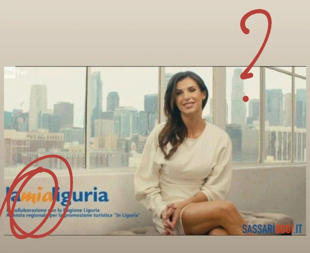 LFimmina's tweet photo. Ma in che senso Elisabetta Canalis, originaria di Sassari in Sardegna, è la protagonista dello spot della Liguria?!
#coseacazzo #Sanremo2022 https://t.co/FMGZvNq2sw