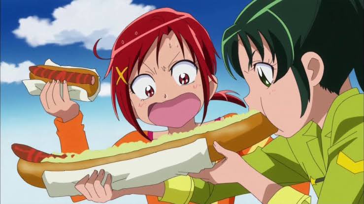 サッカーも得意で食いしん坊とか緑川なおちゃんかな？ #デパプリ #precure