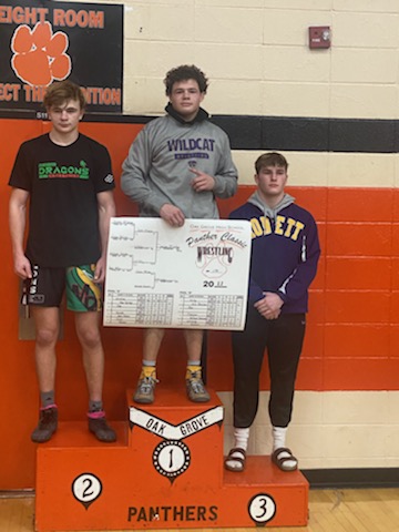 Panther Classic Tournament  Congratulations Jaxson McIntrye 1st at 170#