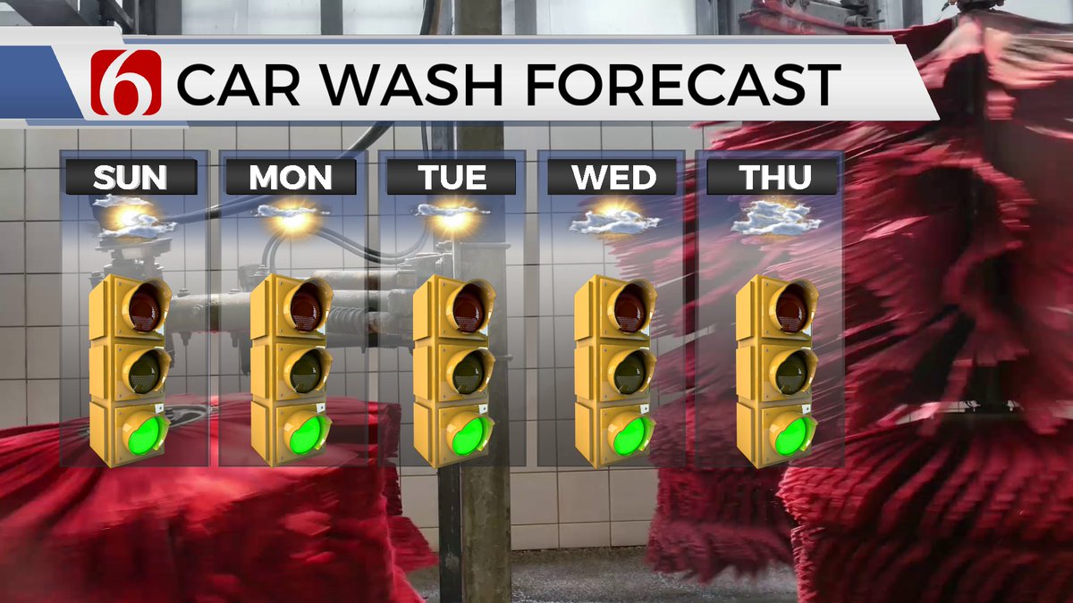 You will have several chances to wash your car over the coming days.