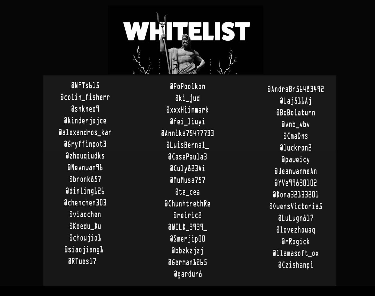 I'm happy to present the lucky first 50 winners to the WHITELIST membership to @whitelistart 

@whitelistart  @theNFTfilm @artoninternet