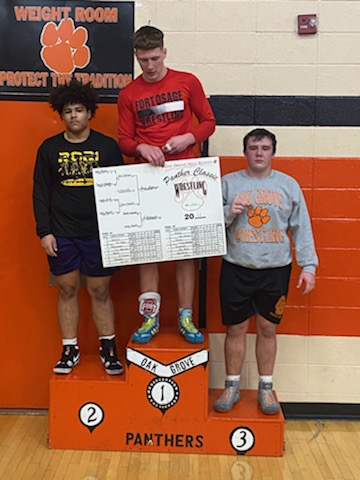 Panther Classic Tournament Congratulations Dom Howlett  2nd at 220#
