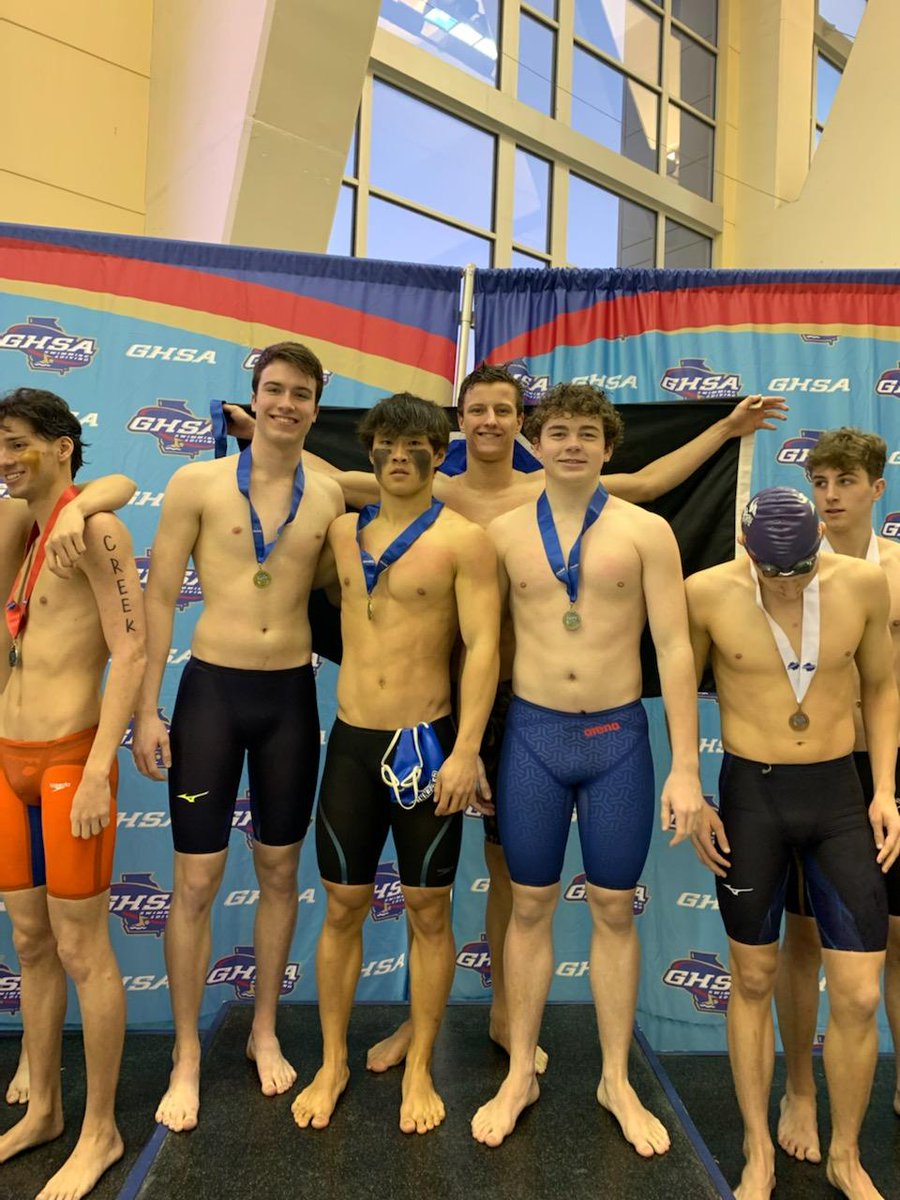 Centennial HS Swim & Dive (@chsswimanddive) on Twitter photo Breaking their own state record in 200 IM. Centennial Knights STATE CHAMPS!💪🔥🏊♂️🥇1:31.71! New STATE RECORD!
Justin Bender
<a href="/SebastienSergi4/">Sebastien Sergile</a>
<a href="/AidanSaunders13/">Aidan Saunders</a>
Caleb Paek
<a href="/CHSKnightsAth/">Centennial Knights Athletics</a>
@CHSCoachB <a href="/joeparkerga/">Joe Parker</a>
<a href="/OfficialGHSA/">GHSA</a> <a href="/Swim_Atlanta/">SwimAtlanta</a>
<a href="/SAC_swim/">Spartan Aquatic Club</a> Breaking their own state record in 200 IM. Centennial Knights STATE CHAMPS!💪🔥🏊♂️🥇1:31.71! New STATE RECORD!
Justin Bender
<a href="/SebastienSergi4/">Sebastien Sergile</a>
<a href="/AidanSaunders13/">Aidan Saunders</a>
Caleb Paek
<a href="/CHSKnightsAth/">Centennial Knights Athletics</a>
@CHSCoachB <a href="/joeparkerga/">Joe Parker</a>
<a href="/OfficialGHSA/">GHSA</a> <a href="/Swim_Atlanta/">SwimAtlanta</a>
<a href="/SAC_swim/">Spartan Aquatic Club</a>