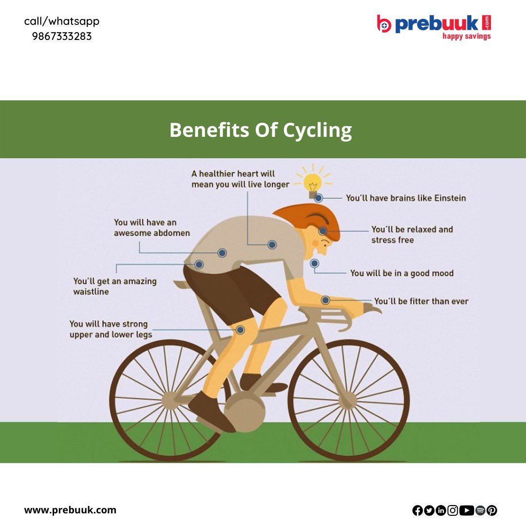 #prebuuk #happysavings 
Benefits of Cycling.Visit our website for more information on Healthcare Package: prebuuk.com
Check out our Social Media Platforms: linktr.ee/prebuuk
#cycling #benefitsofcycling #healthylifestyle #excercise #excercisedaily #cyclingtips