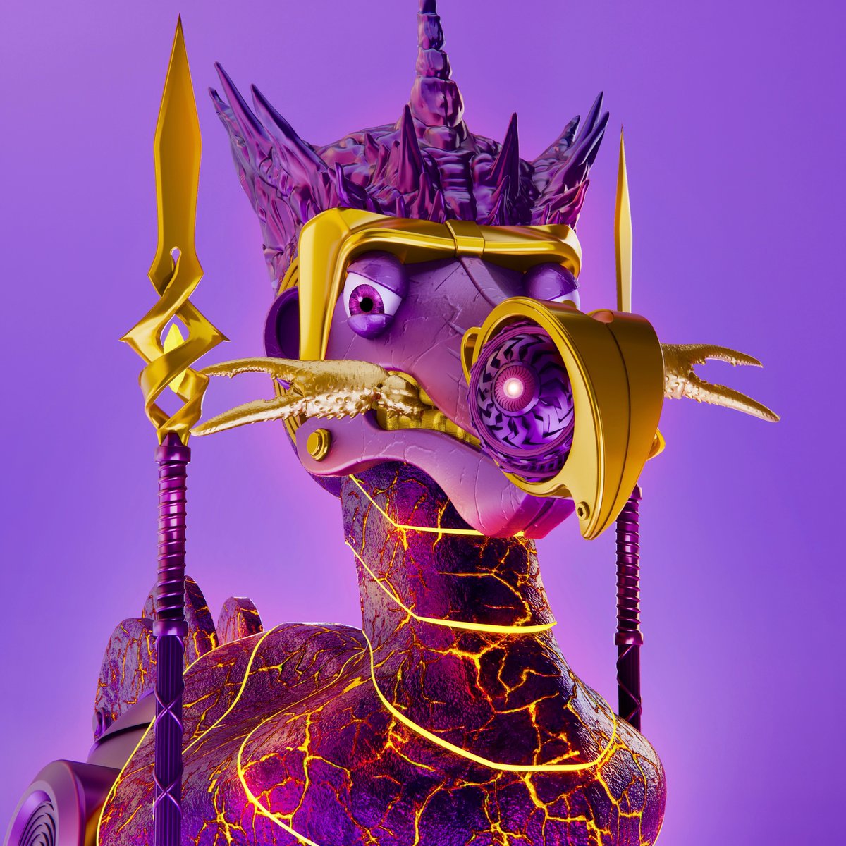 Upon approach to Rewards Week, we'd like to reveal the 001 of our Prime Collection!🔥

The collection will hold a supply of 500. Over 200 traits, excluding colour and texture, will ensure that every collector receives a highly unique 1/1 NFT🦾🚀

#algorand #algofam #algonft