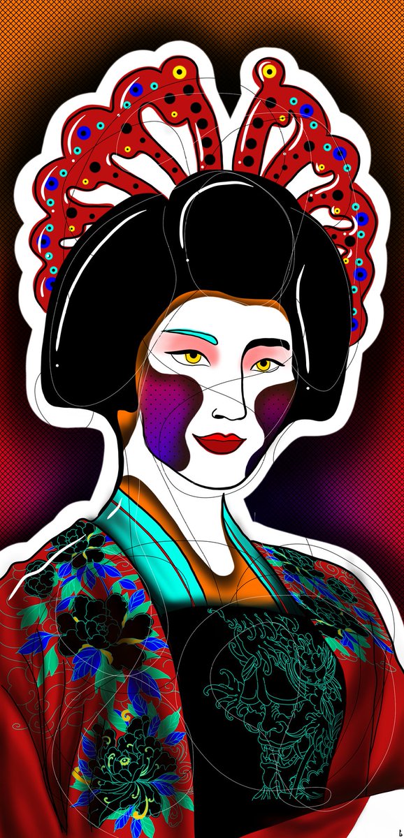 Hi. I'm Gisel I am a Pop-Line Portraits &amp; abstract artist, inspired by tradicional Cultures around the world to preserve their magic and history to the present.

HANAYAKKO - 0.2 $ETH

✅ foundation.app/@nftanonymous1…

✅ linktr.ee/NFTAnon

#NFTCommunity #NFT #ETH