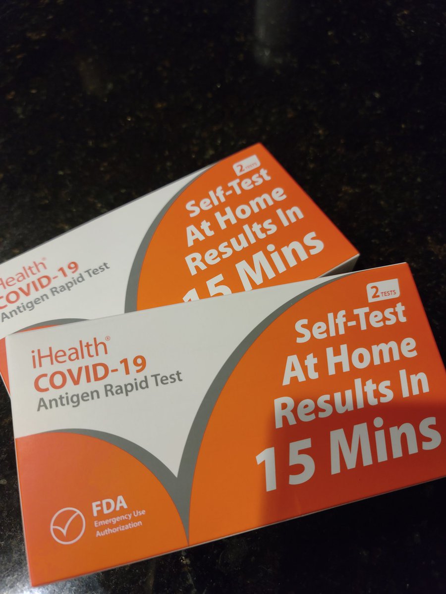 juels2020's tweet photo. USPS came through! #50thState #covidtest #neverbeentested #fully_vaccinated https://t.co/yqDQRQ2wfC