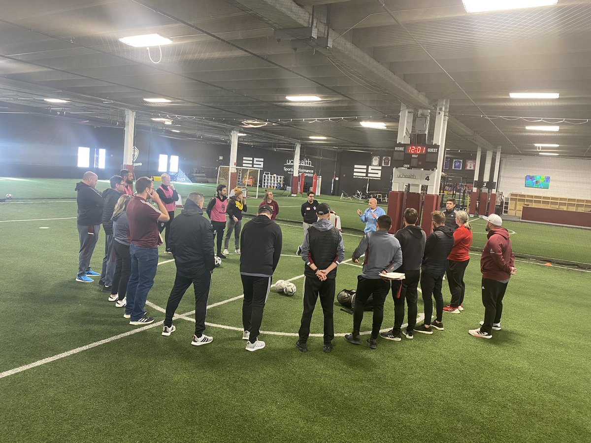 etcconsultants's tweet photo. How do you help @ColoradoRapids #CoachDevelopers acquire and developer the skills to unbelievably effective at โDeveloping Remarkable Coaches?โ Answer? In the classroom and on the field in an organised, thoughtful, chaotic and vulnerable sort of way! #qualitycoachingmatters https://t.co/cdOdBKs8dT