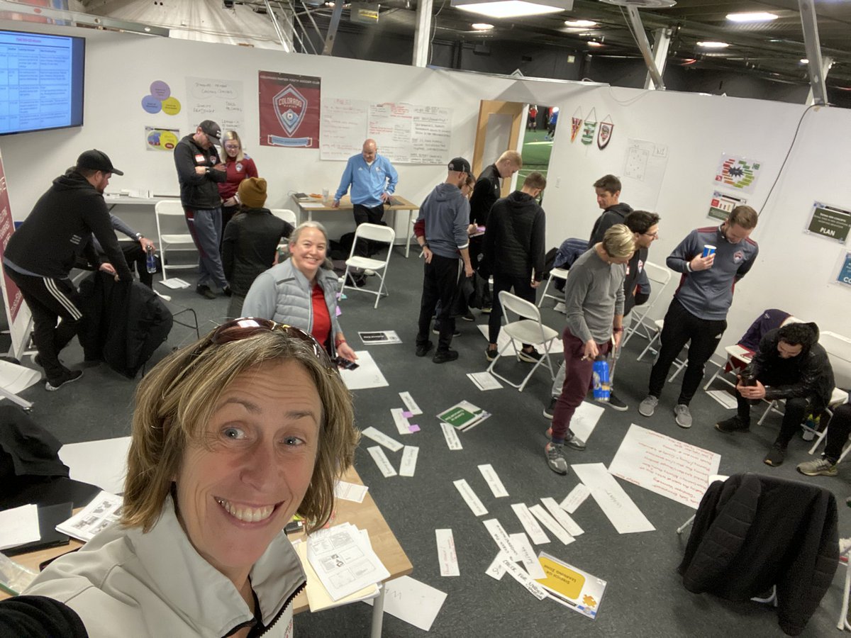 etcconsultants's tweet photo. How do you help @ColoradoRapids #CoachDevelopers acquire and developer the skills to unbelievably effective at โDeveloping Remarkable Coaches?โ Answer? In the classroom and on the field in an organised, thoughtful, chaotic and vulnerable sort of way! #qualitycoachingmatters https://t.co/cdOdBKs8dT