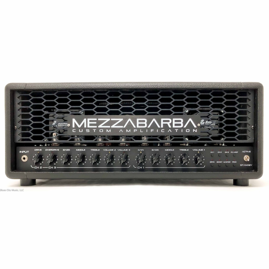 BluesCityMusic's tweet photo. Mezzabarba #amps have been selling like crazy. We have this exceptional #Mezzabarba #TrinityHead, 100 watts of pure, in-your-face #guitar tone in a modern, midi controllable, three-channel #amp. #guitaramp #amphead #tubeamp #ampdealer #guitarist https://t.co/yw087xlU8W https://t.co/bkh4M34dVu