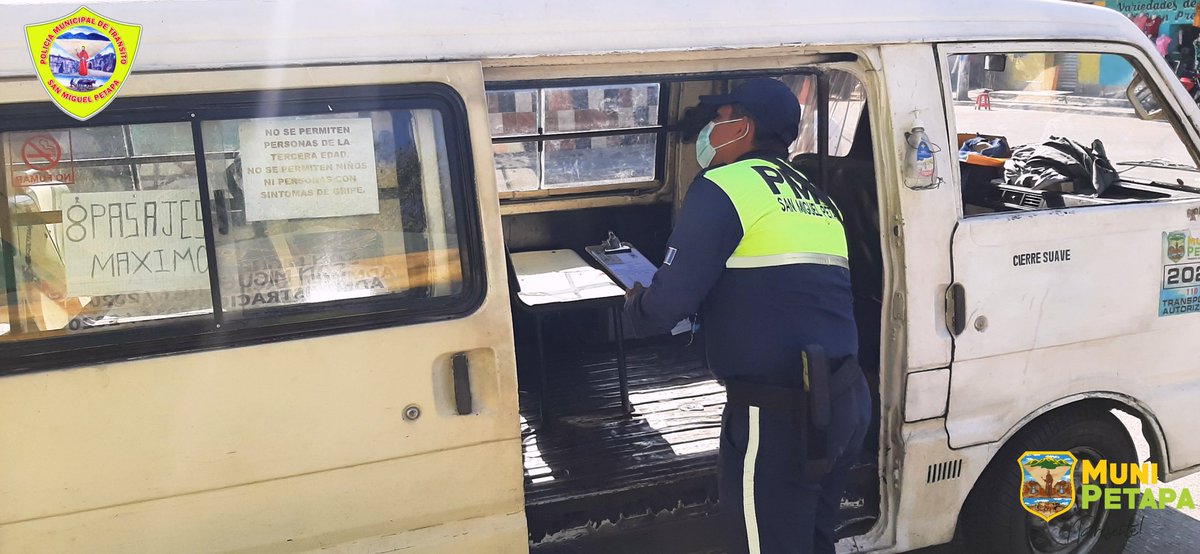 PMT_PETAPA's tweet photo. REVISIÓNES 2,022 ✅
Finalizamos chequeo de más  de 39 aspectos de equipamiento básico.
Brindándoles una capacitación a pilotos y propietarios.
Para cada uno de los vehículos de tipo:
Moto taxis
MicroBuses
Buses para transportar personal de fábricas.
Taxis
#MuniPetapa #Presente https://t.co/JrvI0VDoBj