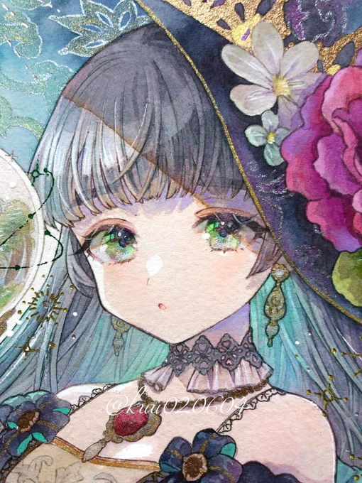 メインの作品が出来ました!

 #静寂の箱庭
#水彩 