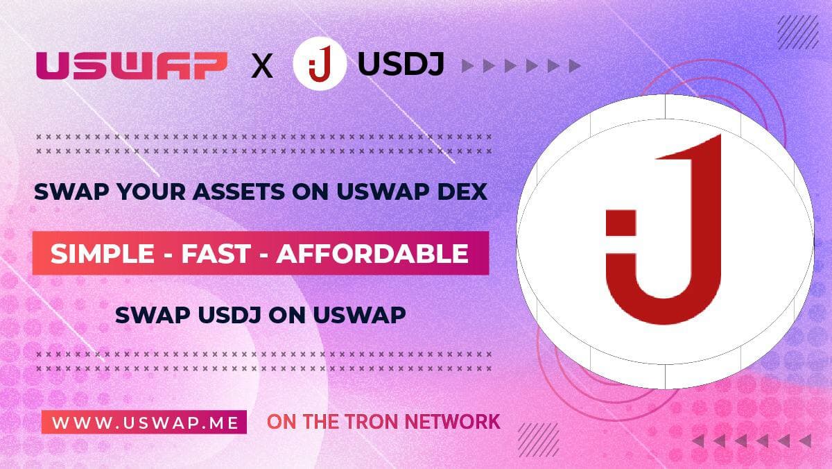 #USDJ is listed at #Uswap DEX with trading pair #USDJ / #UME
Provide liquidity with #usdj/#ume to earn swap fees and farm #UME token. 

We welcome users to trade, provide liquidity, and farm #UME at uswap.me  ❤️

#defi #tron #uswap #DeFi #trading #crypto