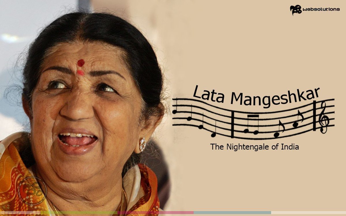 RPraktani's tweet photo. We are deeply saddened at the passing of India's Nightingale .
Many generations will always remain indebted to you for the entertainment you have provided through your melodious tone decade after decade.
Truly India has lost its Gem.  
Om Shanti ! https://t.co/P9ObG9bAlh