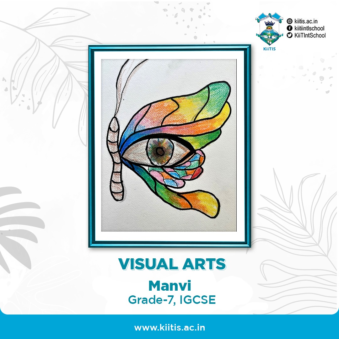 KiiTIntSchool's tweet photo. We are proud to share the creative flair of our young minds. Manvi from Grade 7, IGCSE showcases her artistic work.
#KiiTIS #art #creativemonds #visualarts #talent #internationalschool #odisha #Bhubaneswar https://t.co/Gbx0PsC2WQ