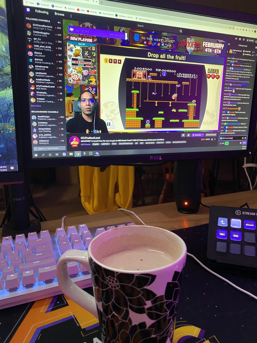 Just_JaynieTV's tweet photo. Now it's time to relax with a hot chocolate and watch some more #nin10fest! @GtoTheNextLevel is playing NES Remix now and then @scooter102089 is on after that! https://t.co/J7yH3QUoAA