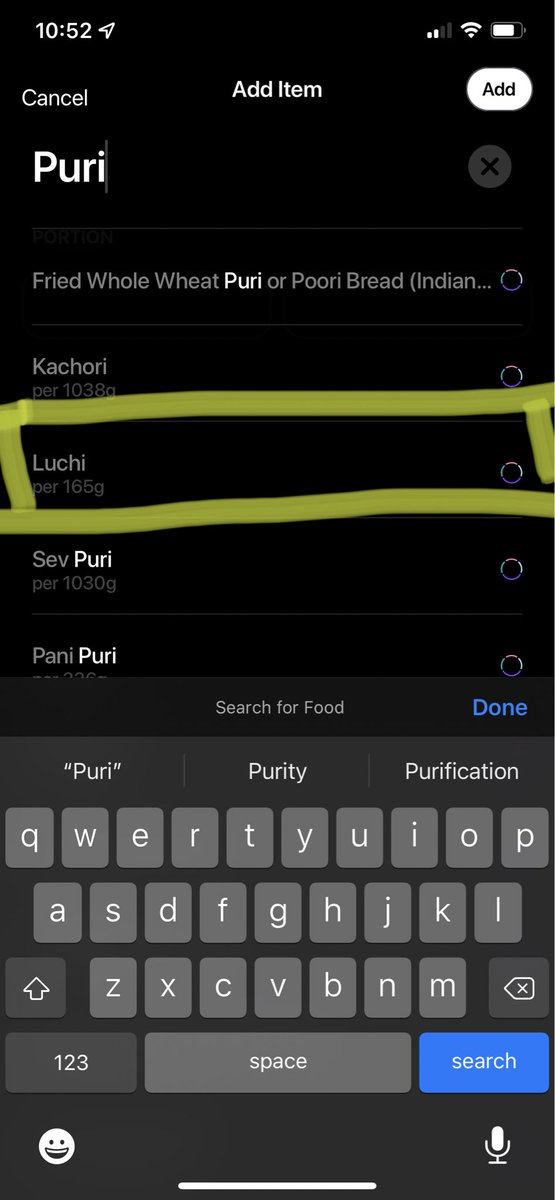 Pleasantly surprised to find “luchi” in the list 🤩 <a href="/UltrahumanHQ/">Ultrahuman</a> #ultrahuman #Cyborg #cheatday