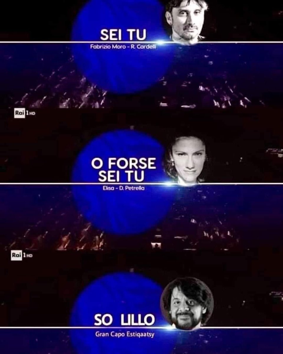 LucaSpitz's tweet photo. E con questa perla si chiude il #festivaldisanremo22. #SoLillo.

#Sanremo2022 #Sanremo22 https://t.co/9N67rPypFj