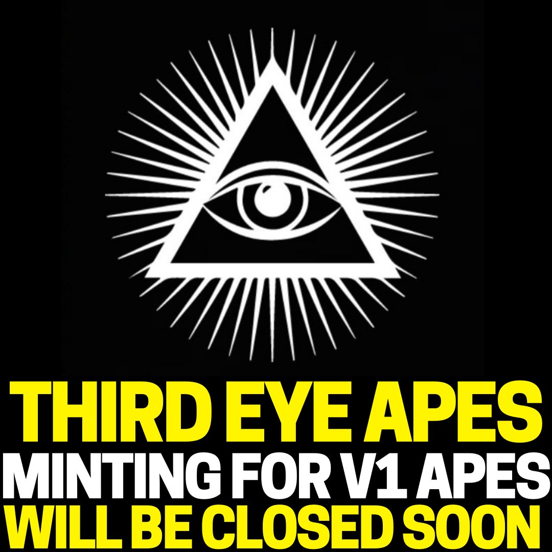 ThirdEyeSociety's tweet photo. Minting A V1 Ape Guarantees The Top🏅Rarity Apes In V2 And You Will Get A Extra V2 Ape!

🚨Only Use Official Links To Mint🚨 

#NFTCommunity #nextlevel #v2collection #thirdeyeapes #metaverse #future #invest https://t.co/Y5TPxUXLe8