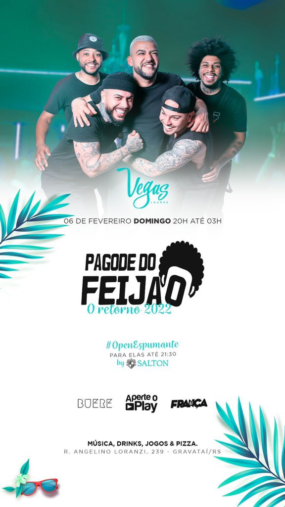 Passando pra desejar um ótimo sábado, curtam muito, mas não se esqueçam… amanhã fechamos o findi com chave de ouro porque O MAIOR DOMINGO DA CIDADE está de volta! 😍