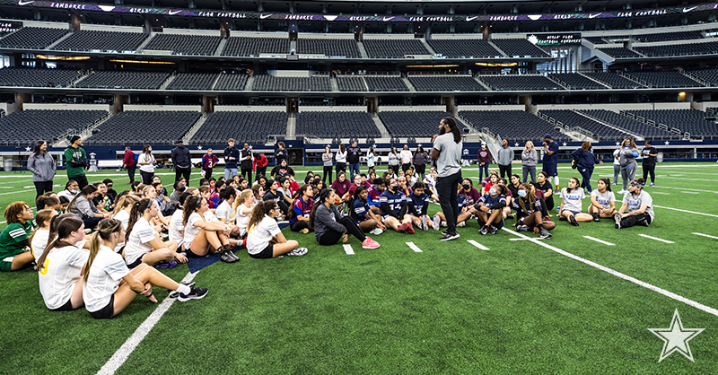 dallascowboys's tweet photo. The #DallasCowboys are excited to partner with @usnikefootball &amp; @nflplayfootball to support the formation of a varsity girls flag football league as a sanctioned sport in @FortWorthISD. 🙌🏈⭐️ https://t.co/w4f0mKwe5y