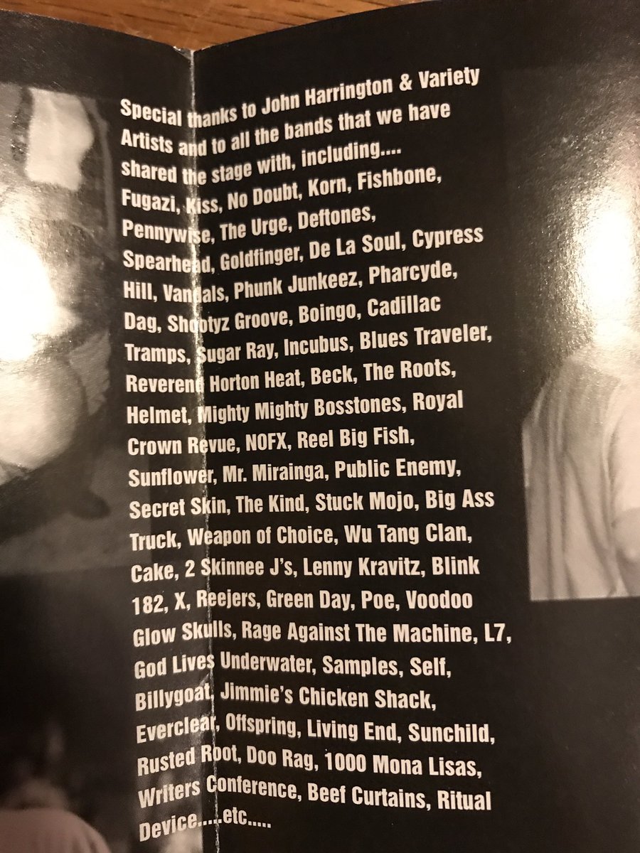 JohnL311's tweet image. How many bands have you seen live that are thanked in the live album?