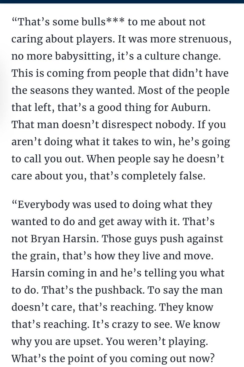 Auburn1James's tweet photo. @Mane_Eazy @ClesiCrochet @DavisHarsin Wooten speaking truth π£π£π£
Also coming from a former player #IStandWithHarsin #IStandWithClesi https://t.co/DUIdcLGKYn