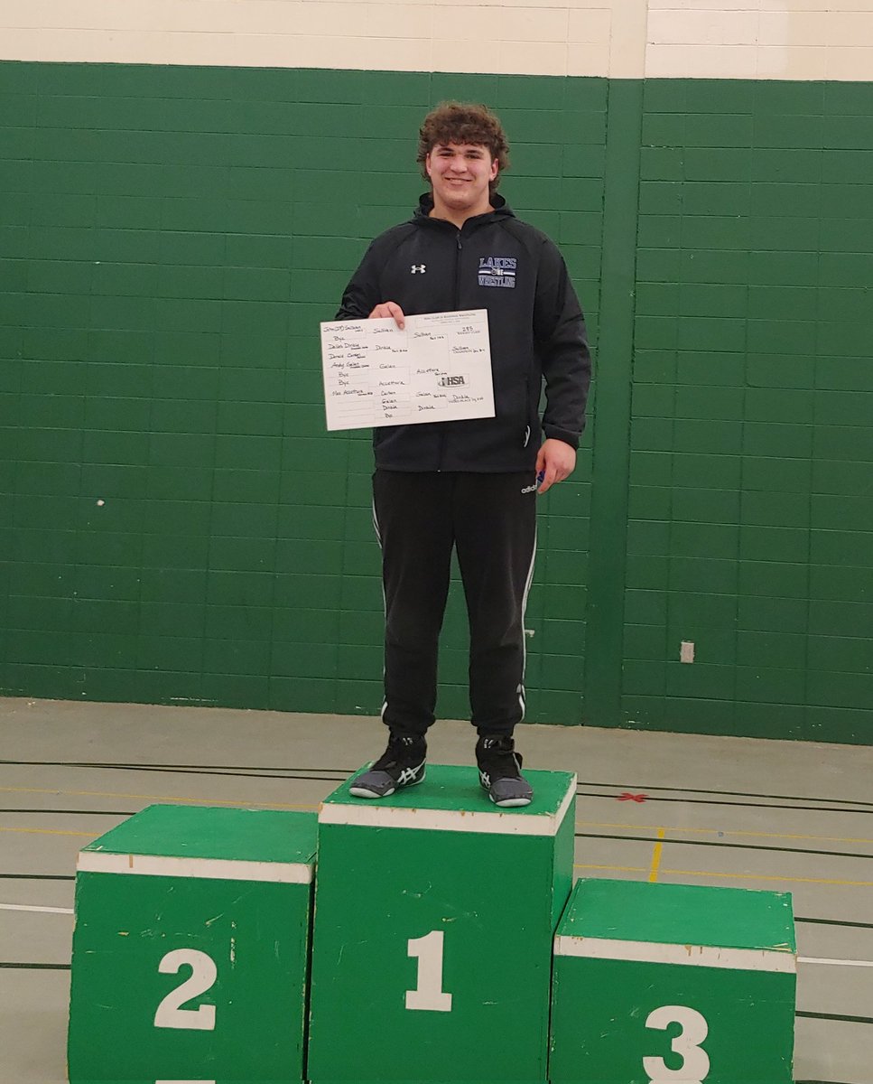 Congrats J.P. Sullivan. Regional Heavyweight Champion! Way to go kid. #lakeseagles #bigboy
