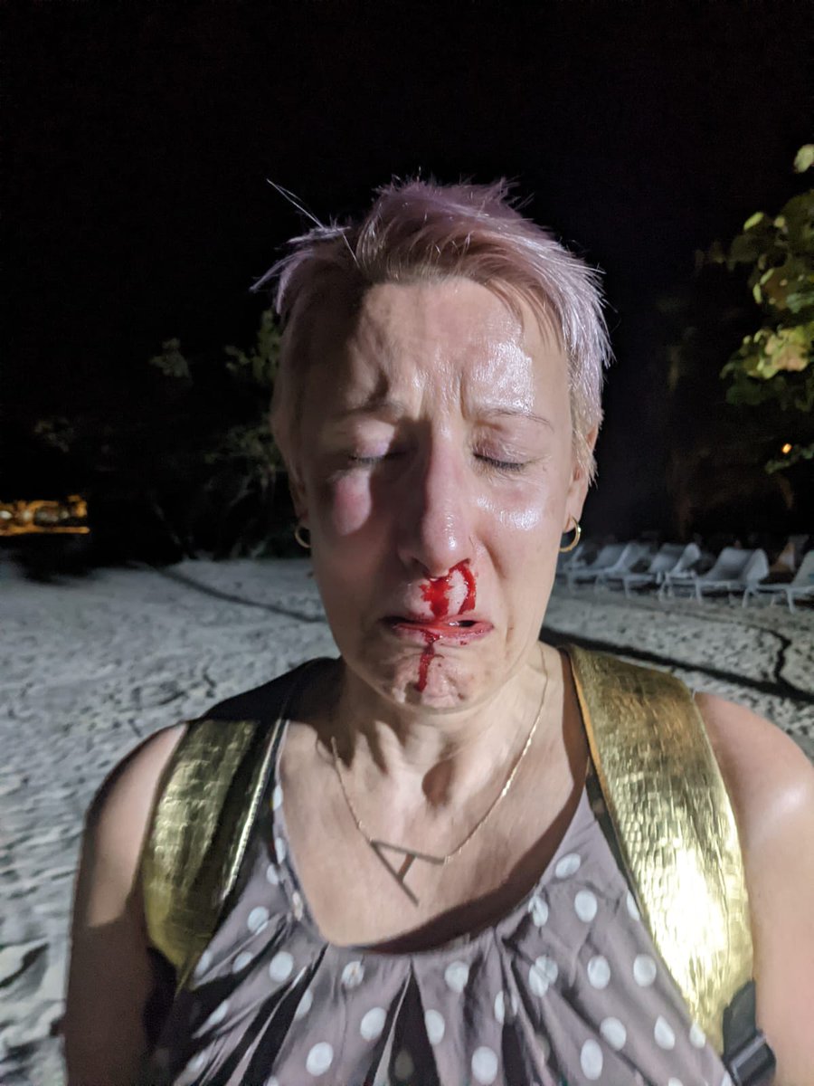 This is what happens when you ask if you can walk through the reception at the Royalton Negril