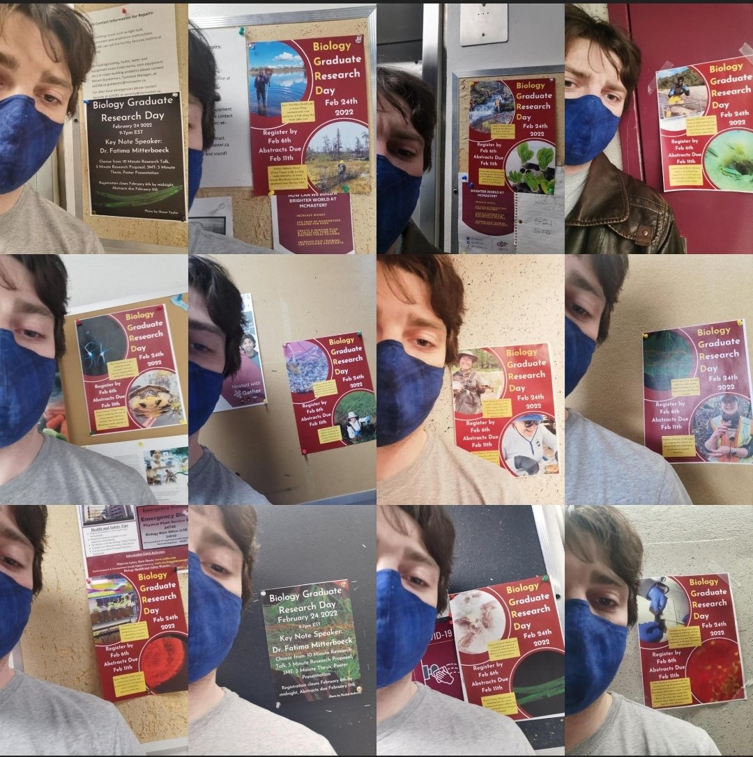 MacBGSS's tweet photo. Wanting to be the very best like no one ever was, Zach decided to catch all 12 Graduate Research Day posters around the Life Sciences Building https://t.co/tVsYriGkeg