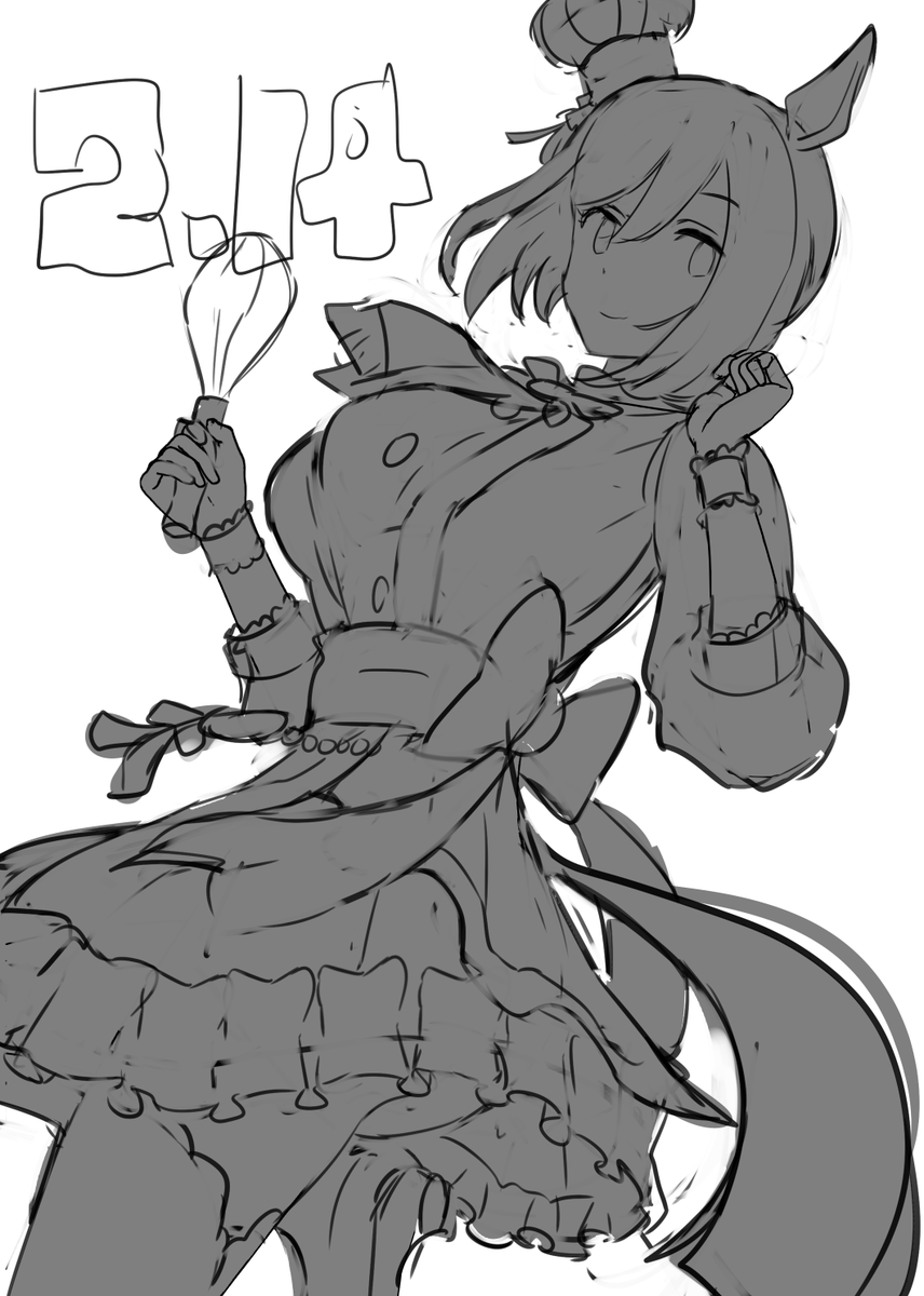 バレンタインフラッシュさん、後ろの髪を結っていたり、衣装以外も微妙に違うの味わい深い。 