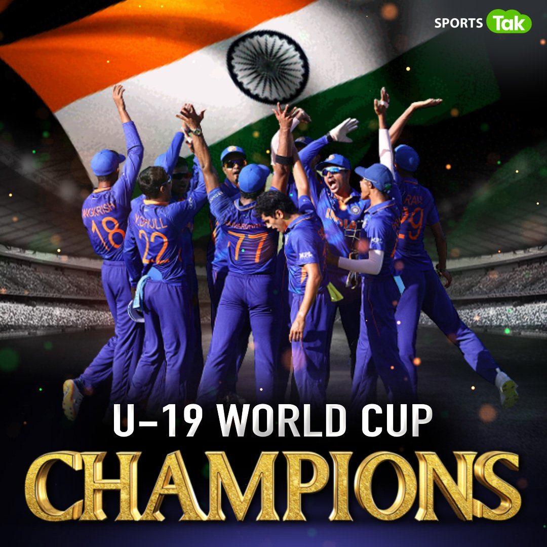 भारतीय टीम को अंडर 19 विश्वकप जीतने की ढेरों बधाई। 

#U19CWCFinal