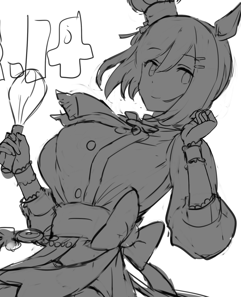 今回はそういうふうには描かなかったけど、バレンタインフラッシュさんの魅力は衣装のデザインの密度…と、故に光る太ももの絶対領域だと思う。 