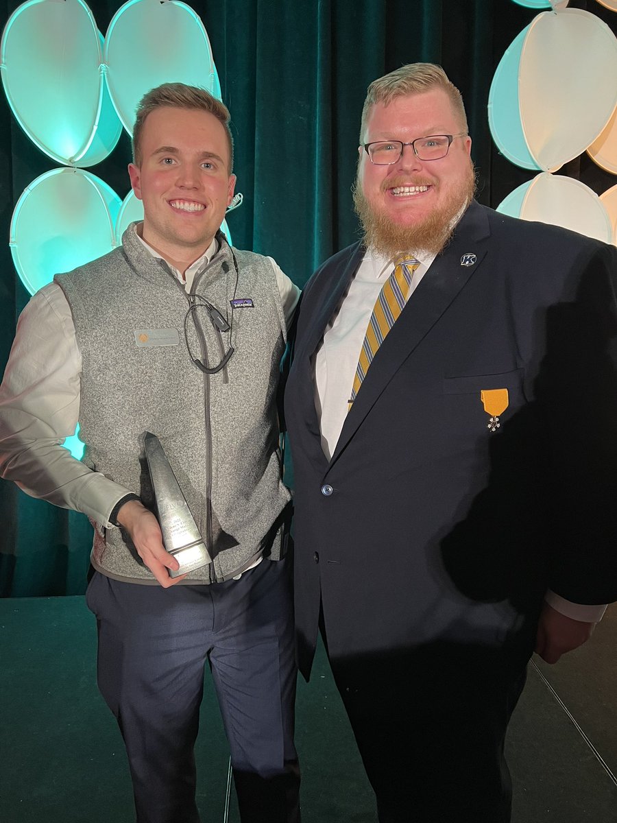dcampjr's tweet photo. Congratulations to @dylanmace22 for being named the @TeamAFLV Wayne S. Colvin Award Winner. @KSU_IFC and Kent FSL could not be prouder of you. https://t.co/hs8Esamhrw
