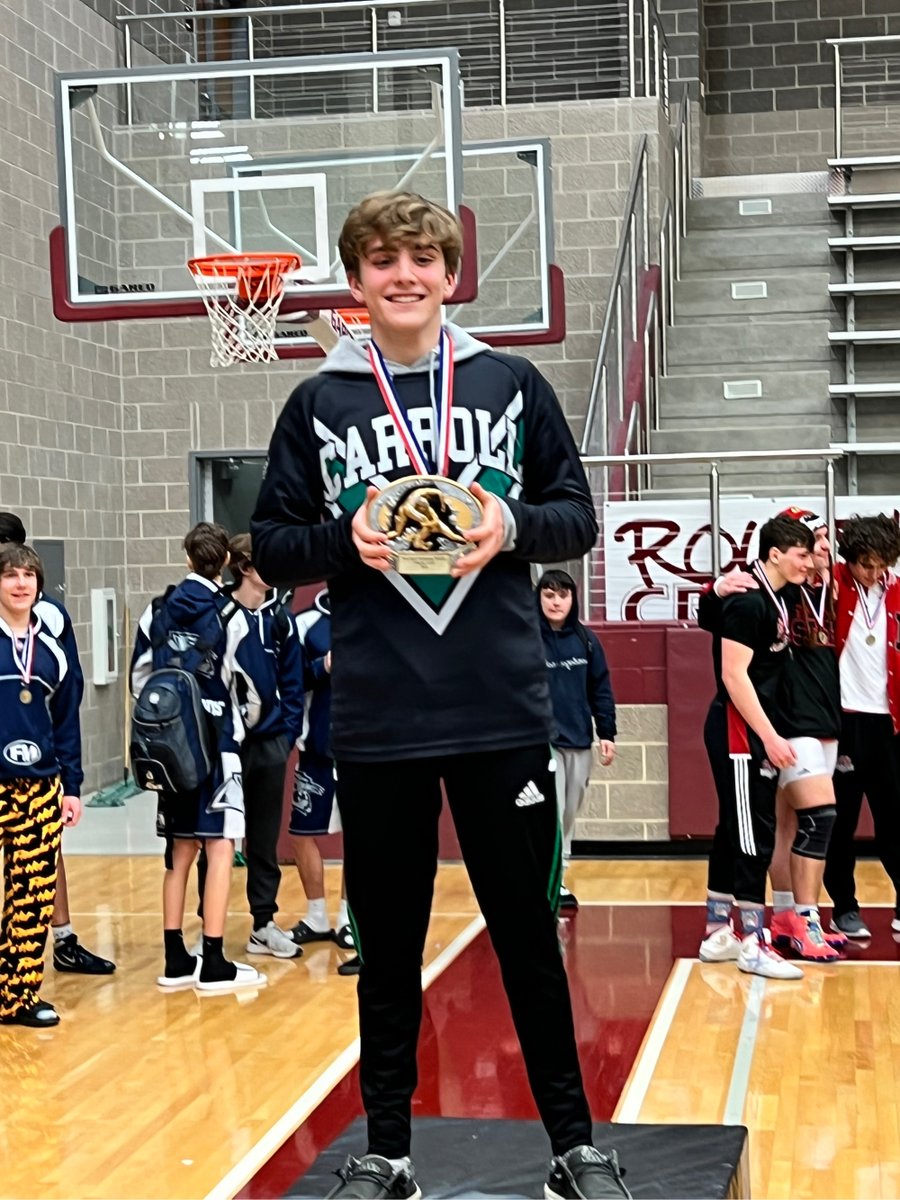 DragonWrestling's tweet photo. So. Xavier Flanagan is not only the 120 Boys District Champion, but he was also voted by the coaches as the BOYS MOST OUTSTANDING WRESTLER!!! Xavier knocked off the 1 and 3 seeds in a deep bracket en route to his first District title! #JumpingLevels #MOW https://t.co/PThstMJkvn
