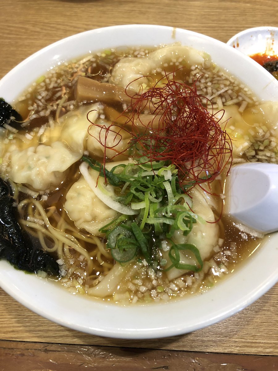 masa0629's tweet photo. #丸源ラーメン　#肉ワンタン麺
丸源に来ています。 https://t.co/P6RfOYS0OE