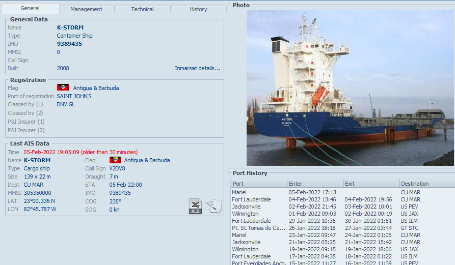 FlconEYES's tweet photo. ⚓️CROWLEY, AUTORIZADA POR BIDEN🧐🧐
#KSTORM #IMO9389435 EEUU-Mariel
3er viaje a #Cuba desde Sept2020
Capac: 974 TEU
La demanda #32 a Crowley, aún sin respuesta.
Abastece los hoteles de la #DICTADURA de #Cuba
#HappeningNow #OSINTCuba #cubarcos #5Feb
➡️https://t.co/7qEyxqCZwH https://t.co/q4rUAzVjDZ