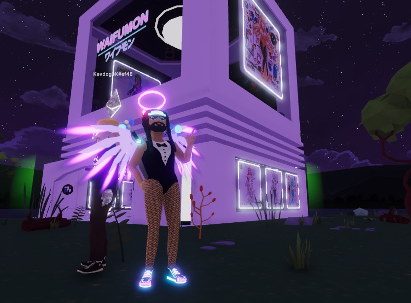 AaronLeupp's tweet photo. FREE @Waifumons NFT, post wallet # below and (optional) screenshot of you at our event in @PARCELPARTIES in @decentraland LIVE NOW! Epic @Defector_Dan and @stoney_eye DJs @KingMizoMadeIt and thanks to @grizzledgatsby host! Only 100 @poapxyz for first 100 people too! https://t.co/l7ma1Scduu