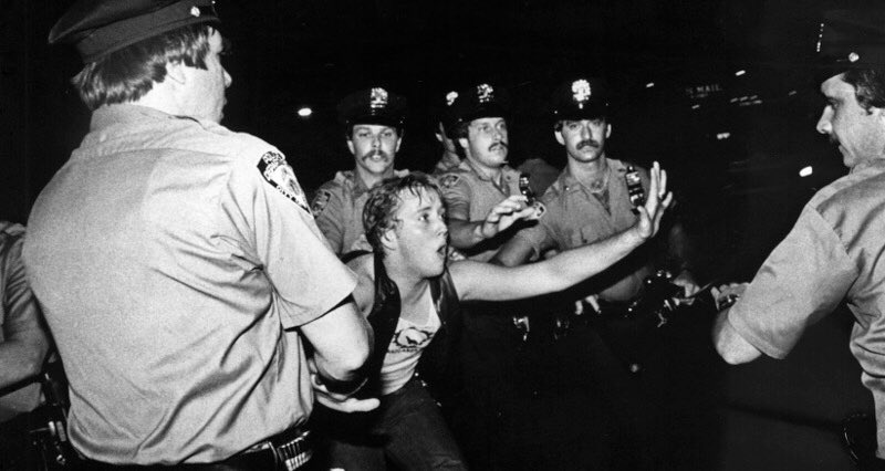 That’s why, when gay people marched for equal rights, the cops started hitting