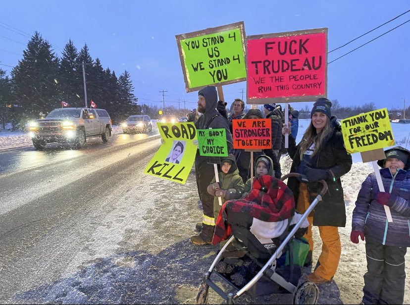 This is partly why so many of the truckers hold such visceral hate for Trudeau — with his carefully stage-managed image as a feminist, many of these men see him as a traitor to their efforts of regaining their social status.