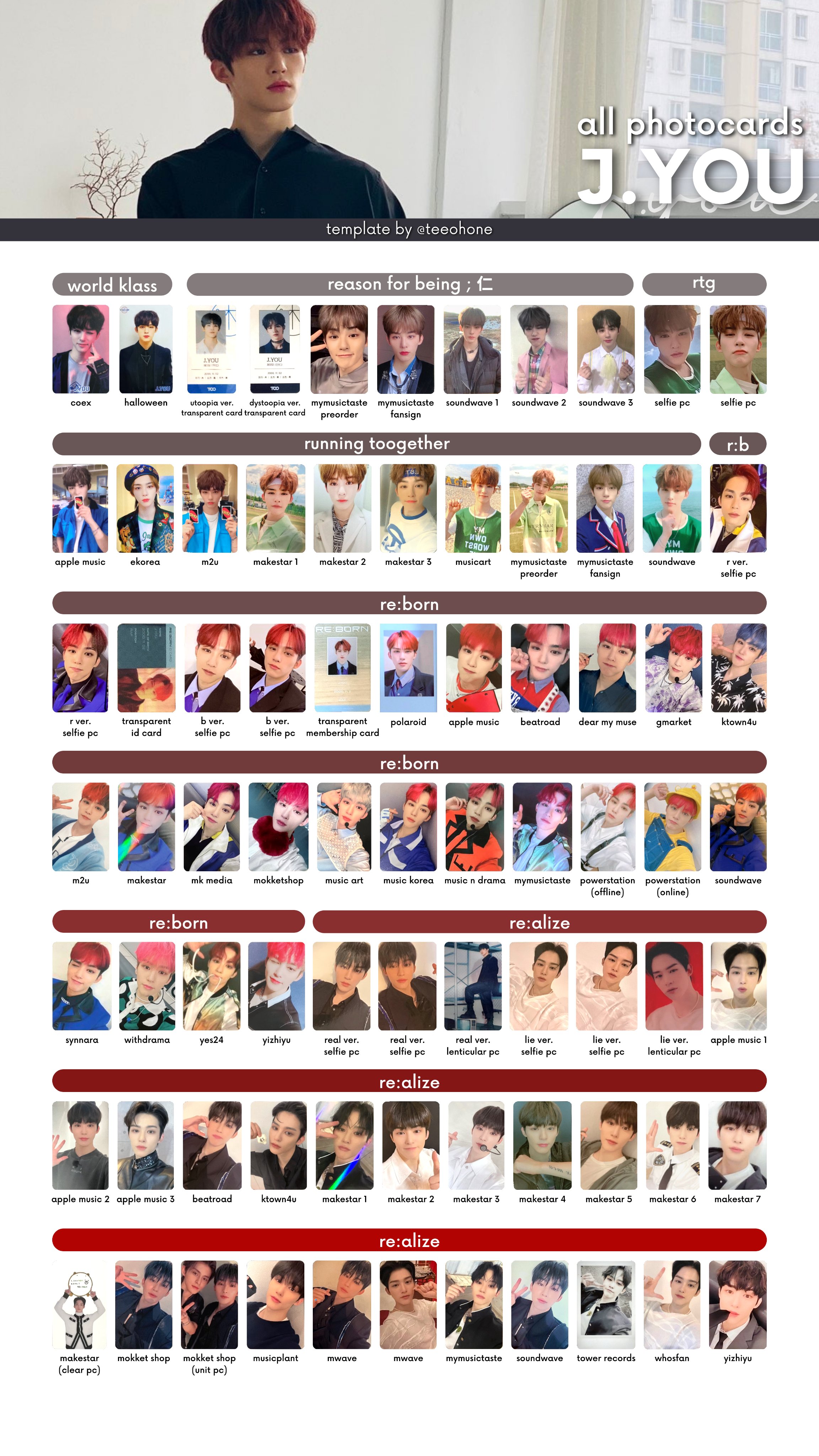 Kpop Idols Jaehyun Solo Album J Photocard 5pcs/Set Double