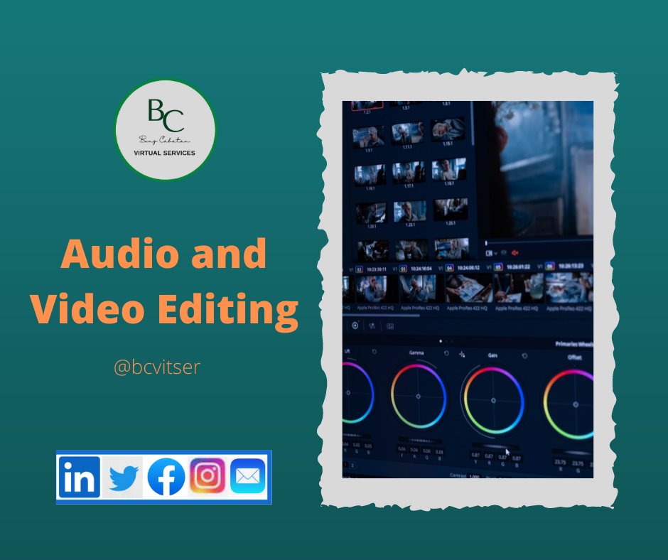 PabloCabatan's tweet photo. Another skill of a General Virtual Assistant is audio and video editing. Even if you have weak equipment, Virtual Assistants can make your webinars and podcast look and sound amazing and stand out from the rest of the crowd in your niche. 💪🏽
#videoedit
#virtualassistant
#hireme https://t.co/loeQHoR3BP