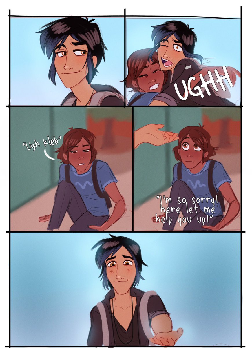 coccoknutz's tweet photo. ♡ Krexie week 2022 ♡

➴ Day 2 / Memories 
krel bumps into douxie in Arcadia oaks high and they both feel like they’ve known each other,,, even though this is they’re first interaction. #krexie #klebbuckets https://t.co/zNWcgrEhTQ